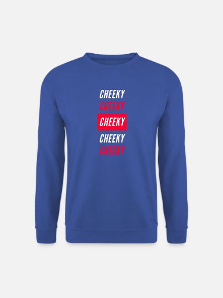 Cheeky Block-Typografie - Unisex Pullover - Royalblau