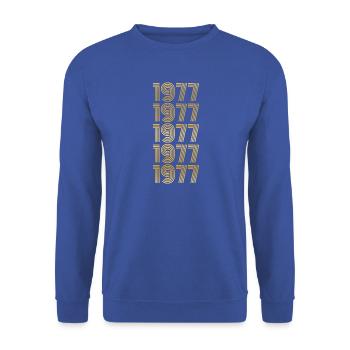 Dog 19 - Unisex Pullover - Royalblau - Vorne - Alina (178cm) & Michal (187cm)