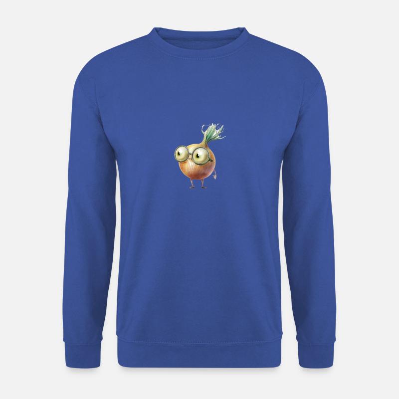 Zwiebel Charakter mit Kulleraugen - Unisex Pullover - Royalblau