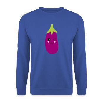 Geburt Baby Geburt 2026 Geschenk  - Unisex Pullover - Royalblau - Vorne - Alina (178cm) & Michal (187cm)