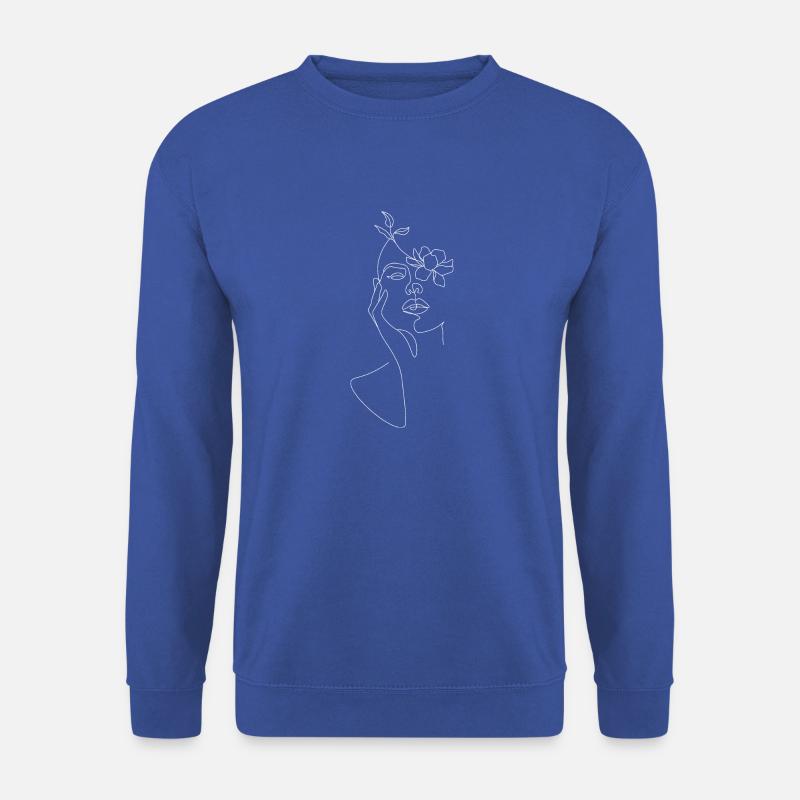 Line art - Unisex Pullover - Royalblau