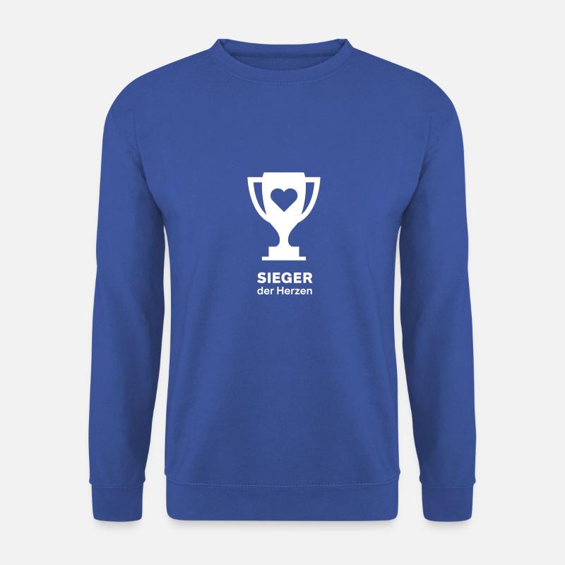 Sieger der Herzen / Trophäe / Pokal - Unisex Pullover - Royalblau