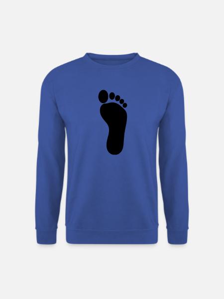 Fuß schwarz Füße Fußpflege Podologe Podologie - Unisex Pullover - Royalblau