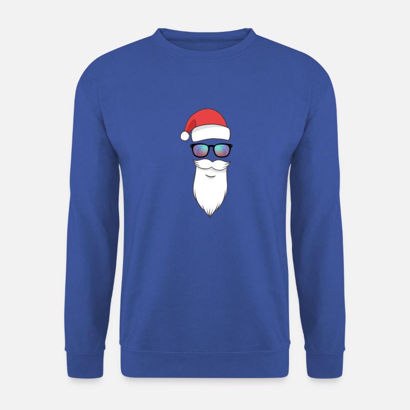 Weihnachtsmann mit Sonnenbrille - Unisex Pullover - Royalblau