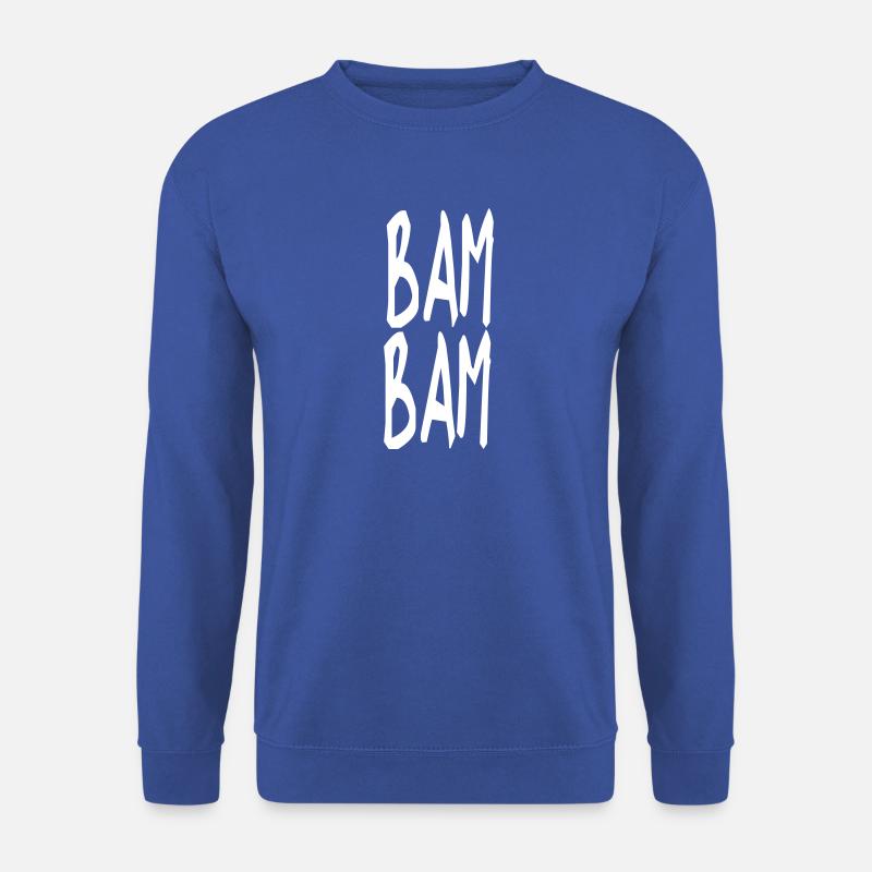 BAM BAM Text Motiv Singen Geschenk Idee - Unisex Pullover - Royalblau