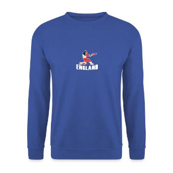 Angleterre Cricket Shirt Cricket Team - Sweat-shirt Unisexe - bleu royal - Devant - Alina (178cm) & Michal (187cm)