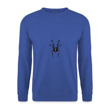 Spider - Unisex Sweatshirt - royal blue - Front - Alina (178cm) & Michal (187cm)