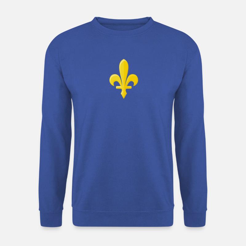 Goldene Lilie - Unisex Pullover - Royalblau