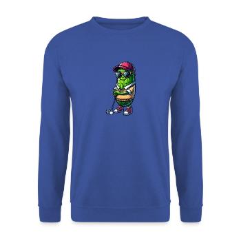 Chill Vibes Funny Golf Pickle Style - Sweat-shirt Unisexe - bleu royal - Devant - Alina (178cm) & Michal (187cm)