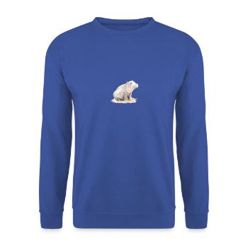Nilpferd - Unisex Pullover - Royalblau - Vorne - Alina (178cm) & Michal (187cm)