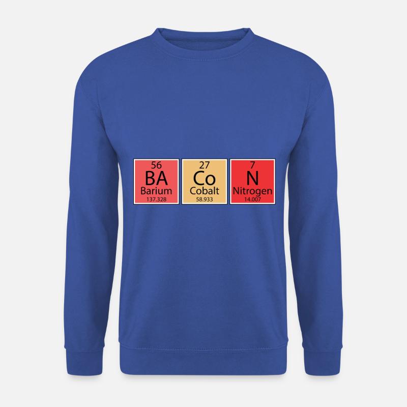 Chemie Chemiker Periodensystem Bacon Nerd - Unisex Pullover - Royalblau
