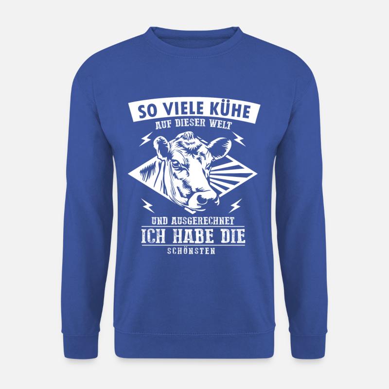 So viele Kühe ich hab die schönste - Unisex Pullover - Royalblau
