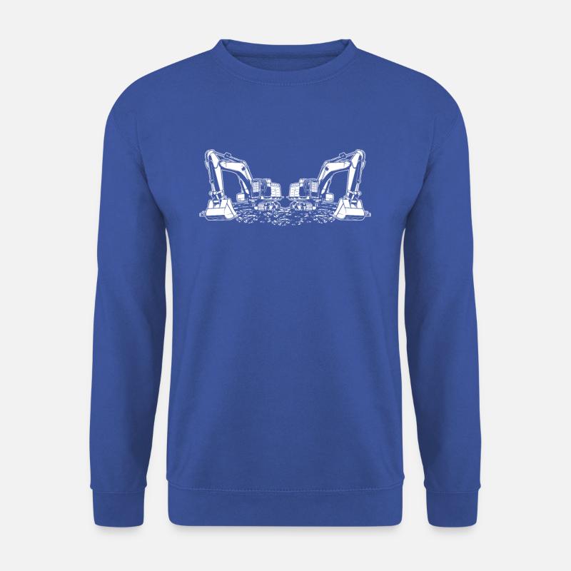 Excavator construction site - Unisex Sweatshirt - royal blue