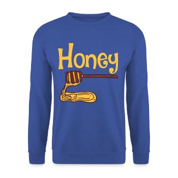 Honey bee bee - Unisex Sweatshirt - royal blue - Front - Alina (178cm) & Michal (187cm)