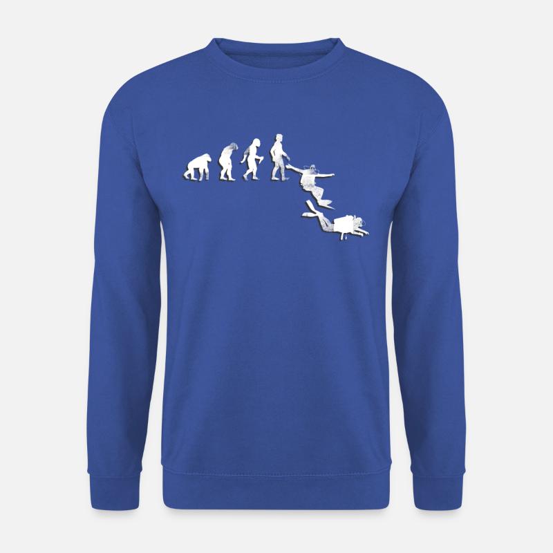 Evolution divers are diving - Unisex Sweatshirt - royal blue