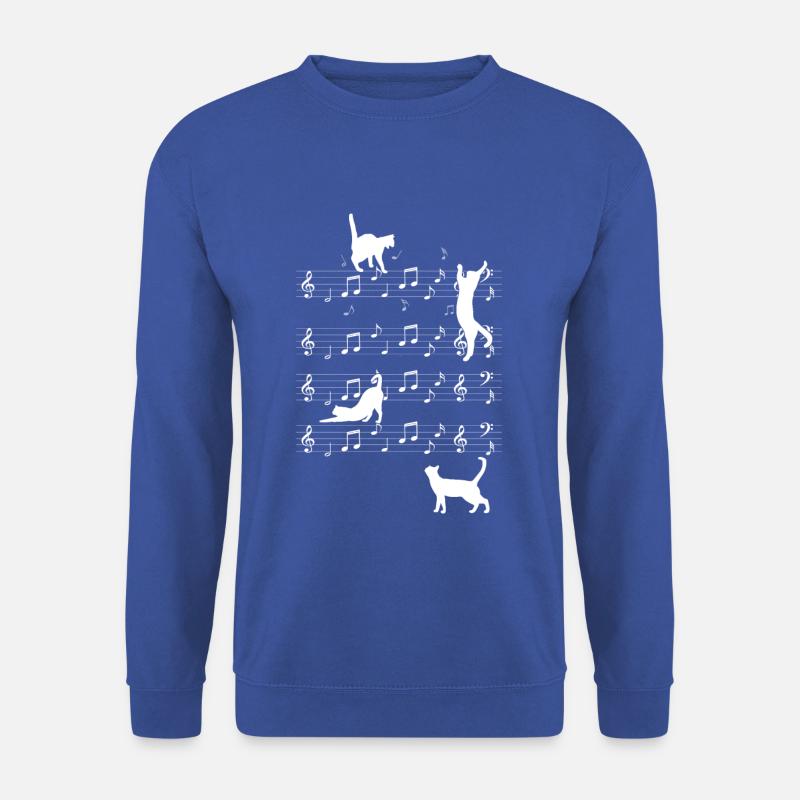 Musik Katze - Unisex Pullover - Royalblau