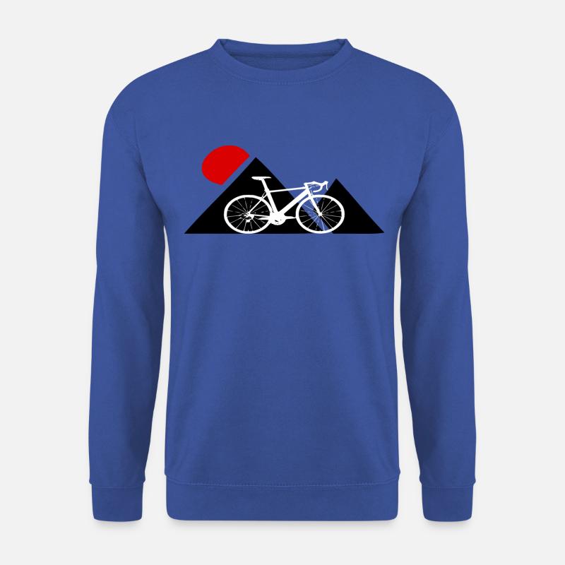 Fahrrad Rennrad Berge Vintage Retro - Unisex Pullover - Royalblau