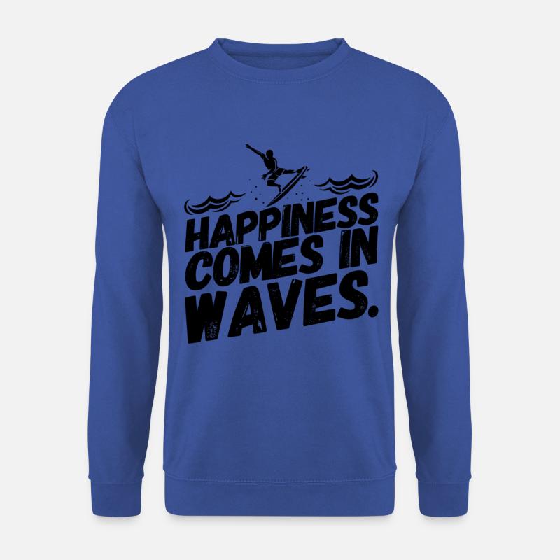 Surfen Surfer Surf Lustig Sprüche Glück - Unisex Pullover - Royalblau