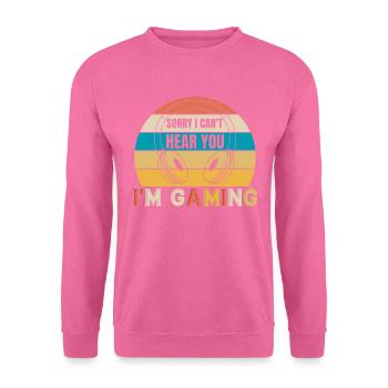 Im gaming - Gamer Design retro - Unisex Pullover - Pink - Vorne