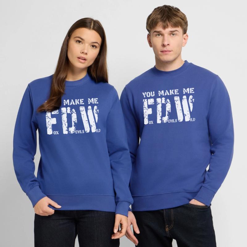 Fox Devils Wild FDW Fox Devil Wild Denglish Sweat-shirt Unisexe