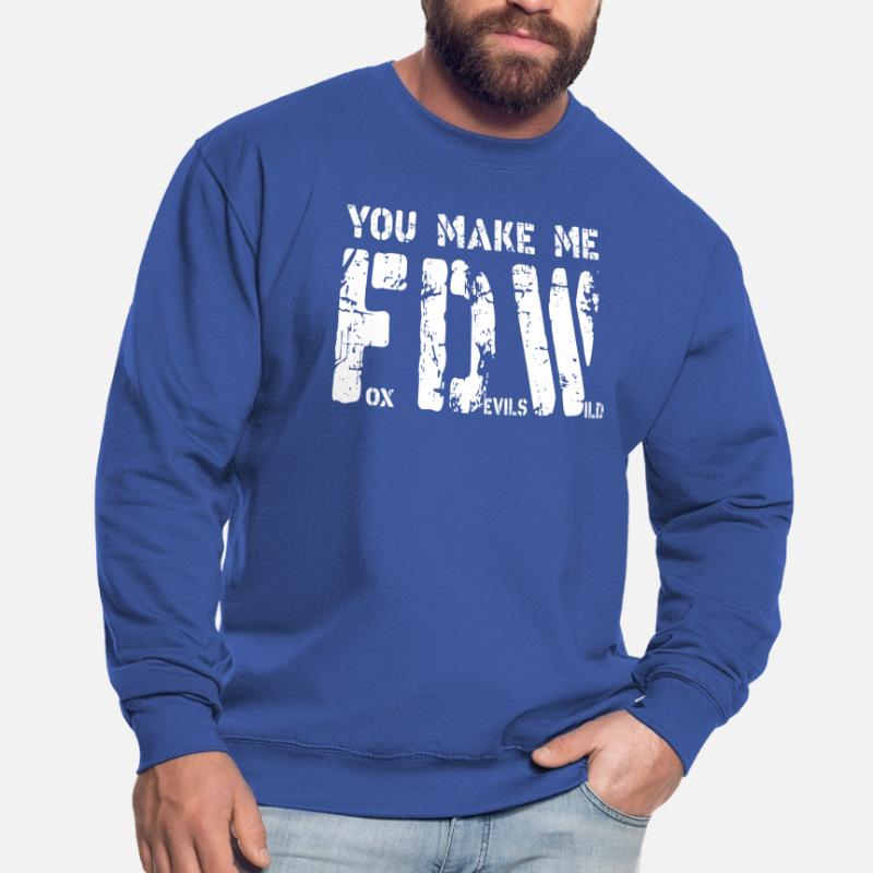 Fox Devils Wild FDW Fox Devil Wild Denglish Sweat-shirt Unisexe