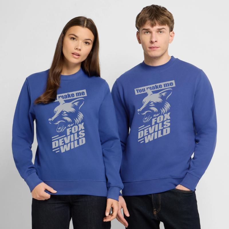 Fox Devils Wild FDW Fox Devil Wild Denglish Sweat-shirt Unisexe
