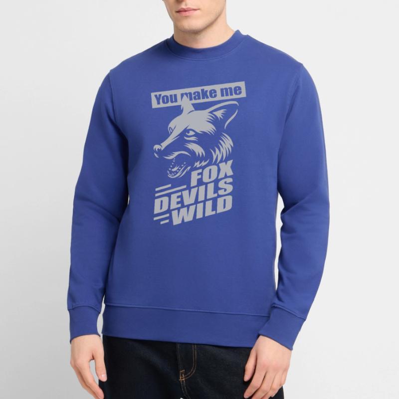 Fox Devils Wild FDW Fox Devil Wild Denglish Sweat-shirt Unisexe