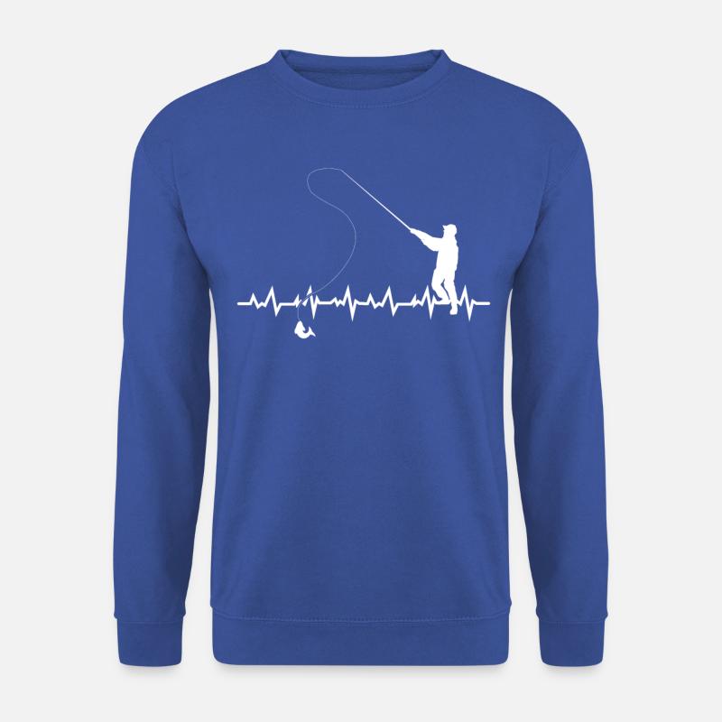Angeln Lebenslinie Fischer - Unisex Pullover - Royalblau