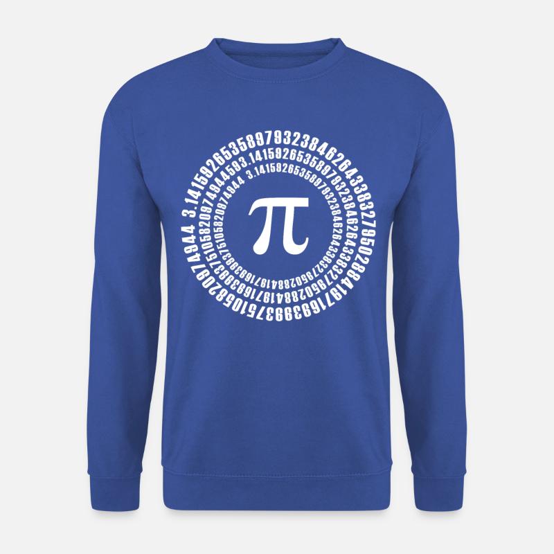 Kreiszahl Pi Spirale Mathematik - Unisex Pullover - Royalblau