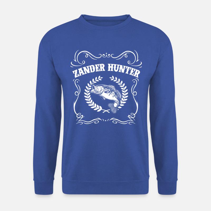 Zander Angeln Angler - Unisex Pullover - Royalblau