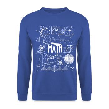 Complex math math - Unisex Sweatshirt - royal blue - Front - Alina (178cm) & Michal (187cm)