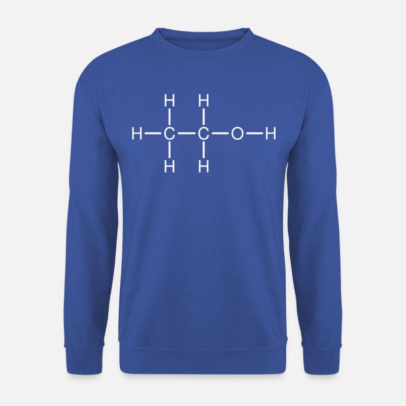 Ethanol Structure Alcohol Chemistry - Unisex Sweatshirt - royal blue
