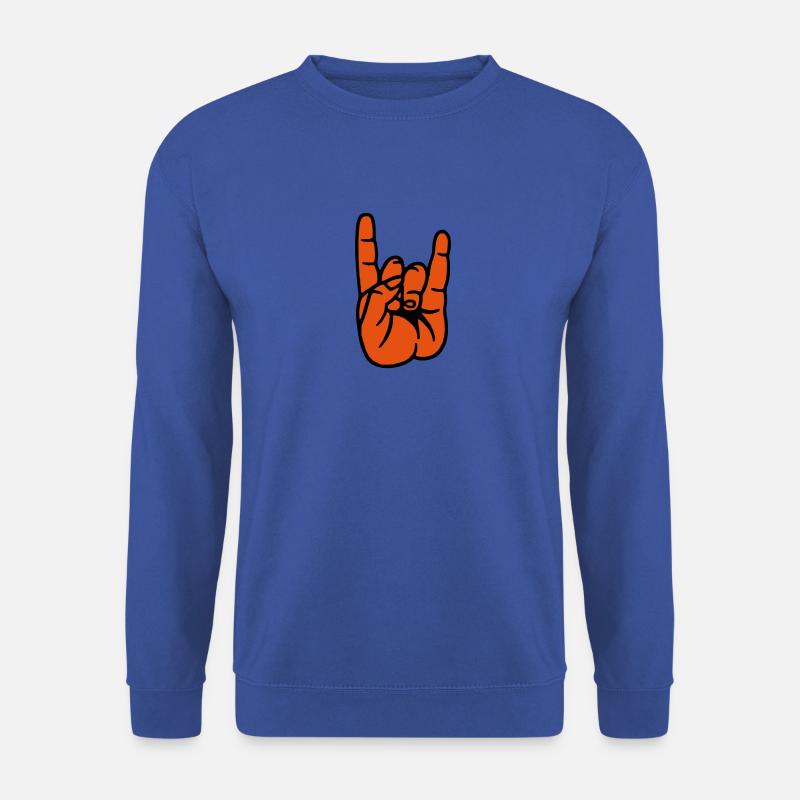 Devil Rock hand - Unisex Sweatshirt - royal blue