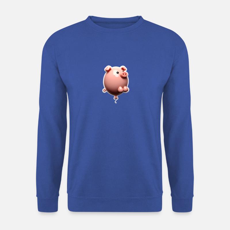Pig balloon - Unisex Pullover - Royalblau