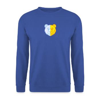 BipolBear - Unisex Pullover - Royalblau - Vorne - Alina (178cm) & Michal (187cm)