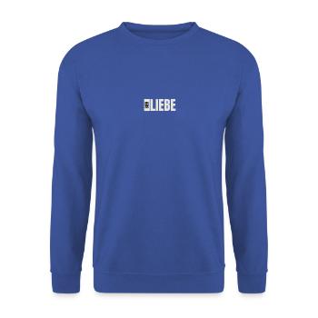 Bierliebe - Unisex Pullover - Royalblau - Vorne - Alina (178cm) & Michal (187cm)