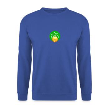 CHUT GPT - Sweat-shirt Unisexe - bleu royal - Devant - Alina (178cm) & Michal (187cm)