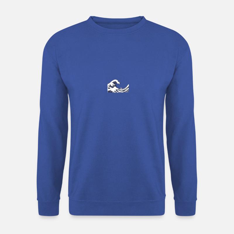 Die große Welle vor Kanagawa - Unisex Pullover - Royalblau