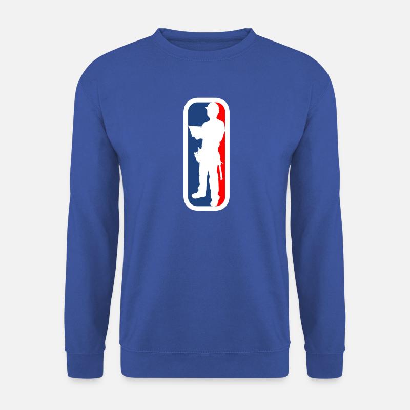 Construction worker logo - Unisex Sweatshirt - royal blue