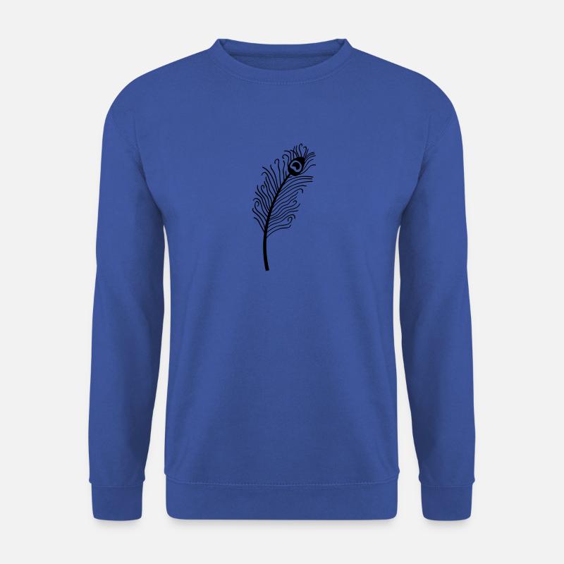 peacock feather 1 - Unisex Sweatshirt - royal blue