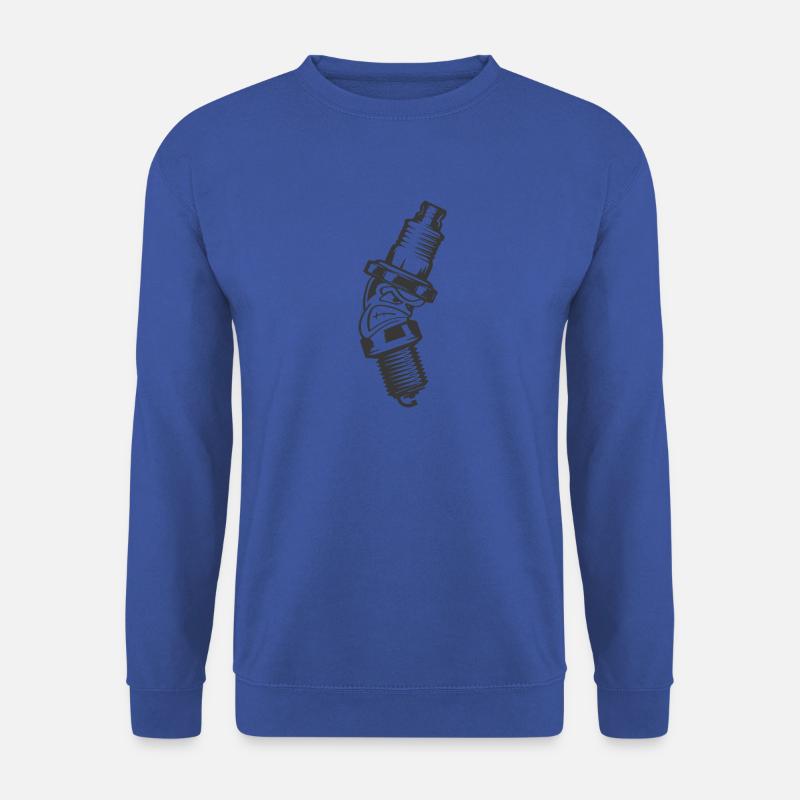 Angry Spark Garage - Spark Plug Tuning Cars Boost - Unisex Sweatshirt - royal blue