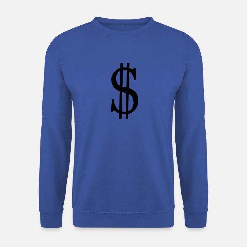 Dollarzeichen - Unisex Pullover - Royalblau