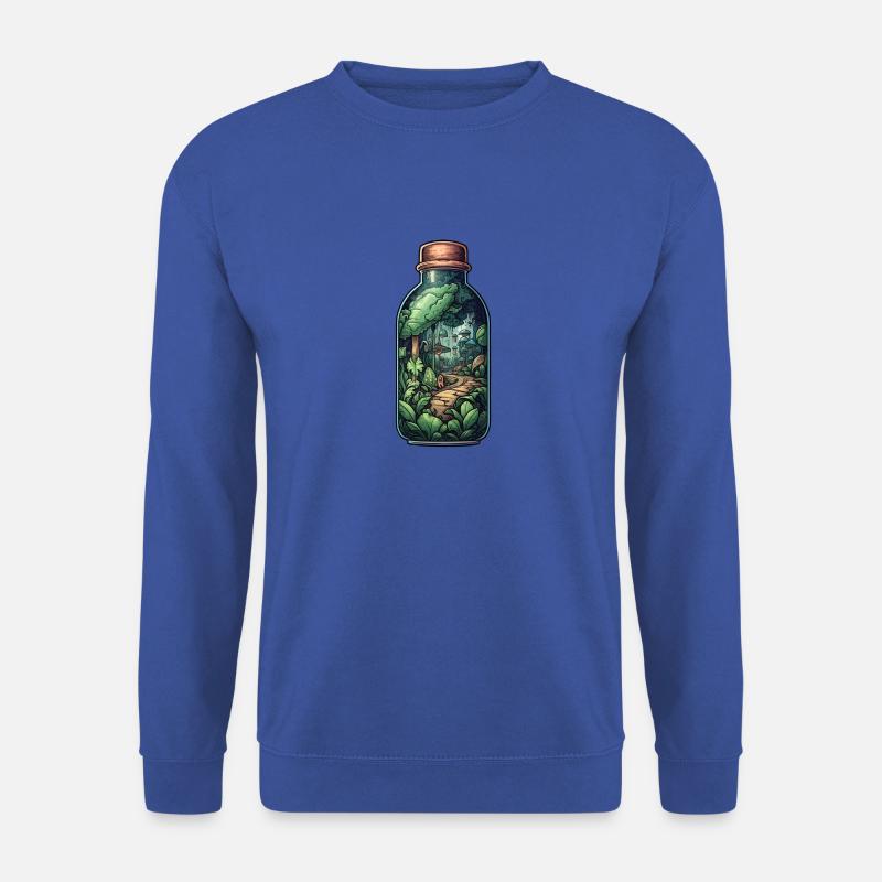 Dschungel Flasche Zeichnung - Unisex Pullover - Royalblau