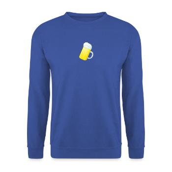 Bierkrug - Unisex Pullover - Royalblau - Vorne - Alina (178cm) & Michal (187cm)