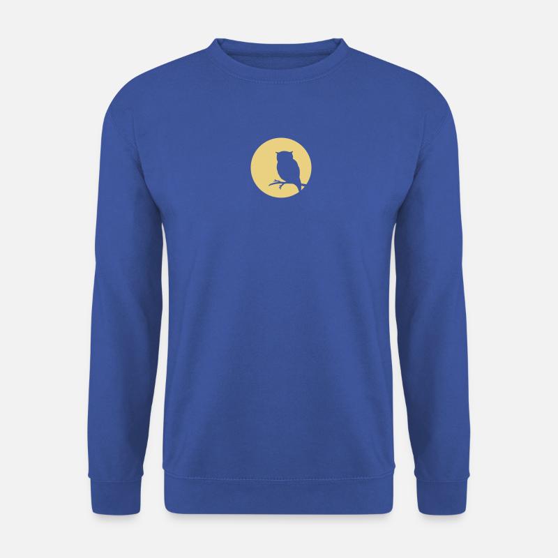 Moon owl - Unisex Pullover - Royalblau