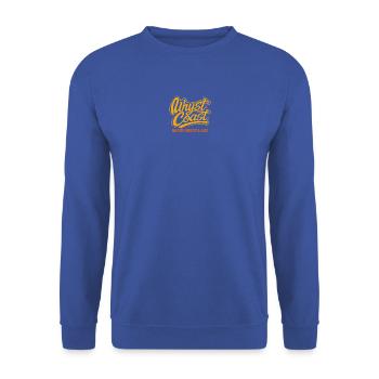 Uhyst Coast Spree Bärwalder See Bearforest Lake yl - Unisex Pullover - Royalblau - Vorne - Alina (178cm) & Michal (187cm)