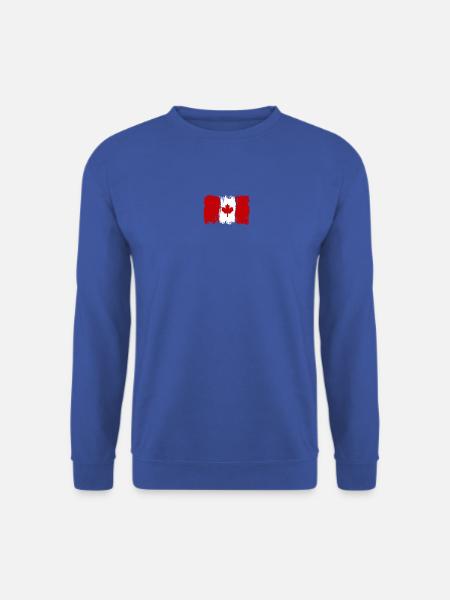 Ahornblatt-Tintenspritzer - Unisex Pullover - Royalblau
