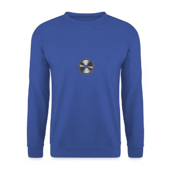 Scie à la lame en construction mais assez drôle - Sweat-shirt Unisexe - bleu royal - Devant - Alina (178cm) & Michal (187cm)