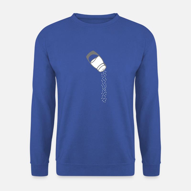 Salzstreuer Fallendes Salz - Unisex Pullover - Royalblau
