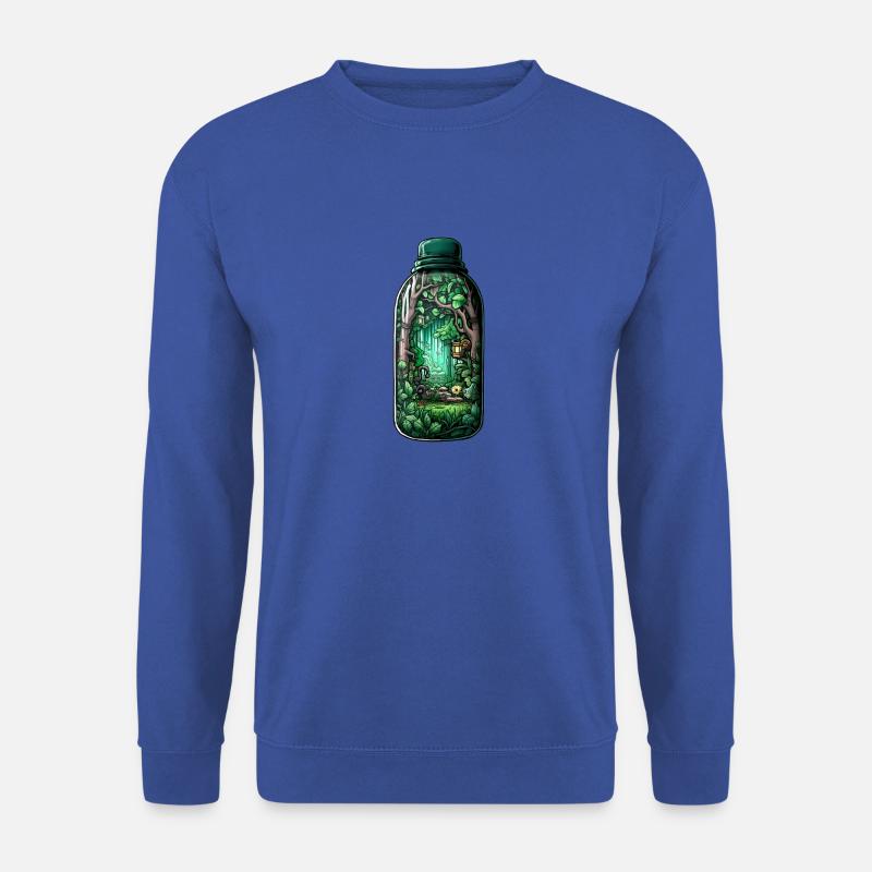 Jungle Bottle Drawing - Unisex Sweatshirt - royal blue